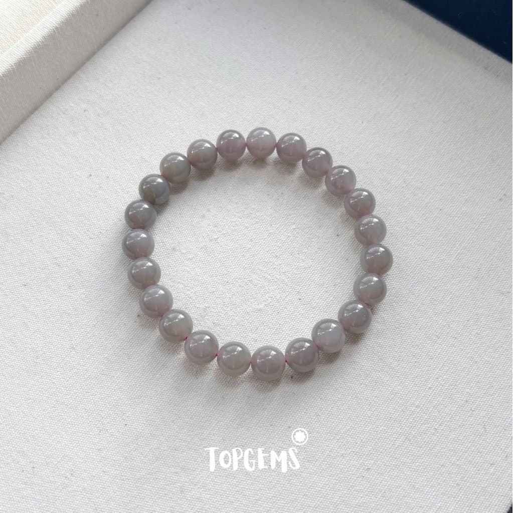 Vòng Chuỗi Ngọc Hoà Điền Yên Tử 8mm Tự Nhiên TOPGEMS - SHIP HOẢ TỐC TẶNG KÈM HỘP VA533 - Ảnh bìa