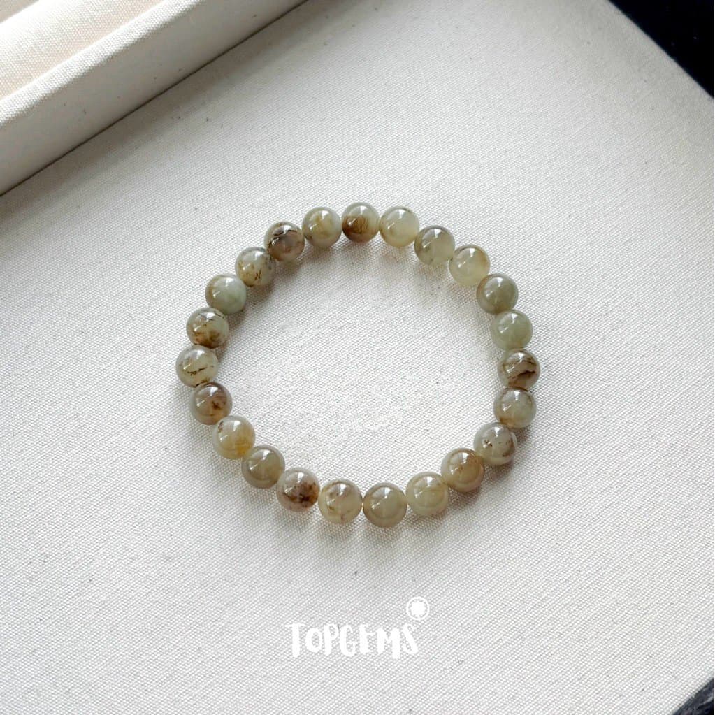 [HOẢ TỐC - TẶNG HỘP] Vòng Tay Chuỗi Ngọc Hoà Điền Tự Nhiên Nhập Môn Size 6mm - 12mm TOPGEMS VA392 - Ảnh bìa