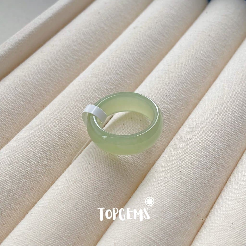 [CÓ KIỂM ĐỊNH] Tổng Hợp Nhẫn Ngọc Hoà Điền Tự Nhiên Nam Nữ Chủng Cao Đẹp TOPGEMS - HOẢ TỐC, TẶNG HỘP