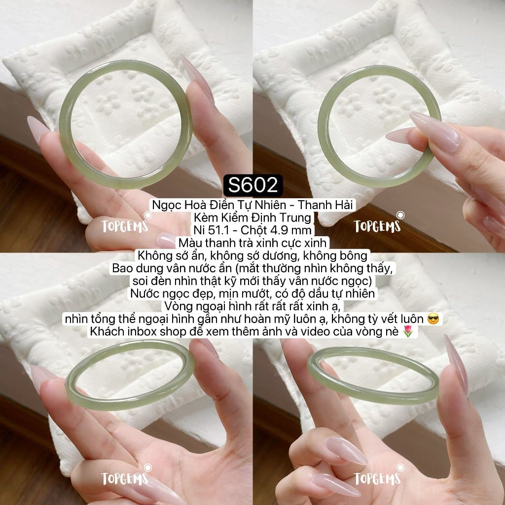 [HOẢ TỐC - TẶNG HỘP] Tổng Hợp Vòng Bản Ngọc Hoà Điền Tự Nhiên TOPGEMS Vòng Nhập Môn Bản Hẹ Bản Đũa