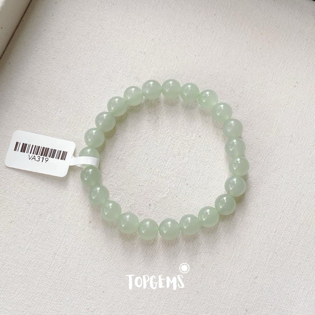 [HOẢ TỐC - TẶNG HỘP] Vòng Tay Chuỗi Ngọc Hoà Điền Tự Nhiên Thanh Hải Thanh Thuỷ 8mm Ngọc Đẹp TOPGEMS VA319 - Ảnh bìa