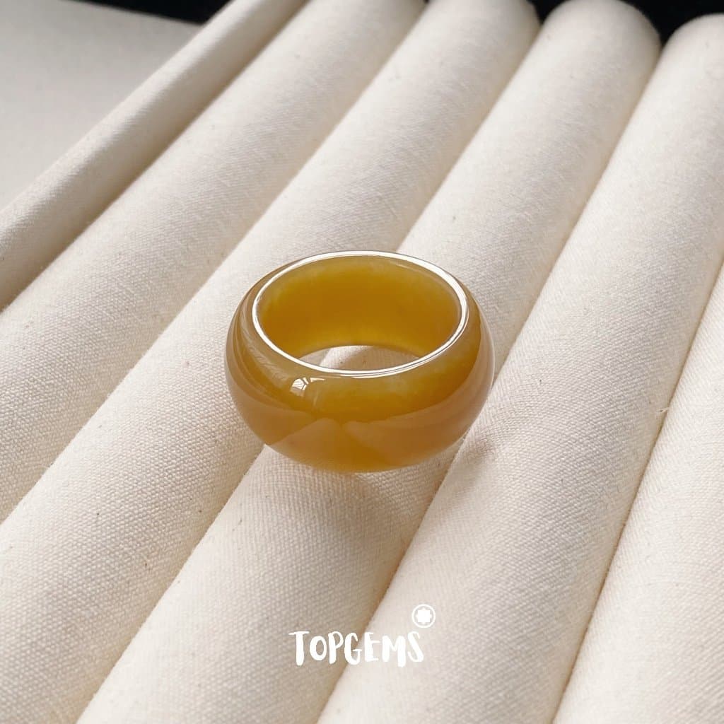 [CÓ KIỂM ĐỊNH] Tổng Hợp Nhẫn Ngọc Hoà Điền Tự Nhiên Nam Nữ Chủng Cao Đẹp TOPGEMS - HOẢ TỐC, TẶNG HỘP YA082 - Ảnh bìa