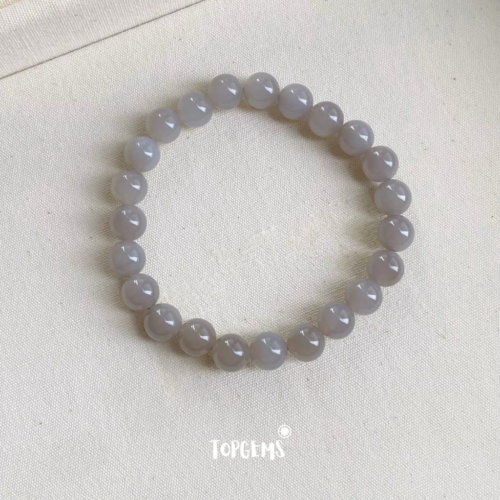 Vòng Chuỗi Ngọc Hoà Điền Yên Tử 8mm Tự Nhiên TOPGEMS - SHIP HOẢ TỐC TẶNG KÈM HỘP VA209 - Ảnh bìa