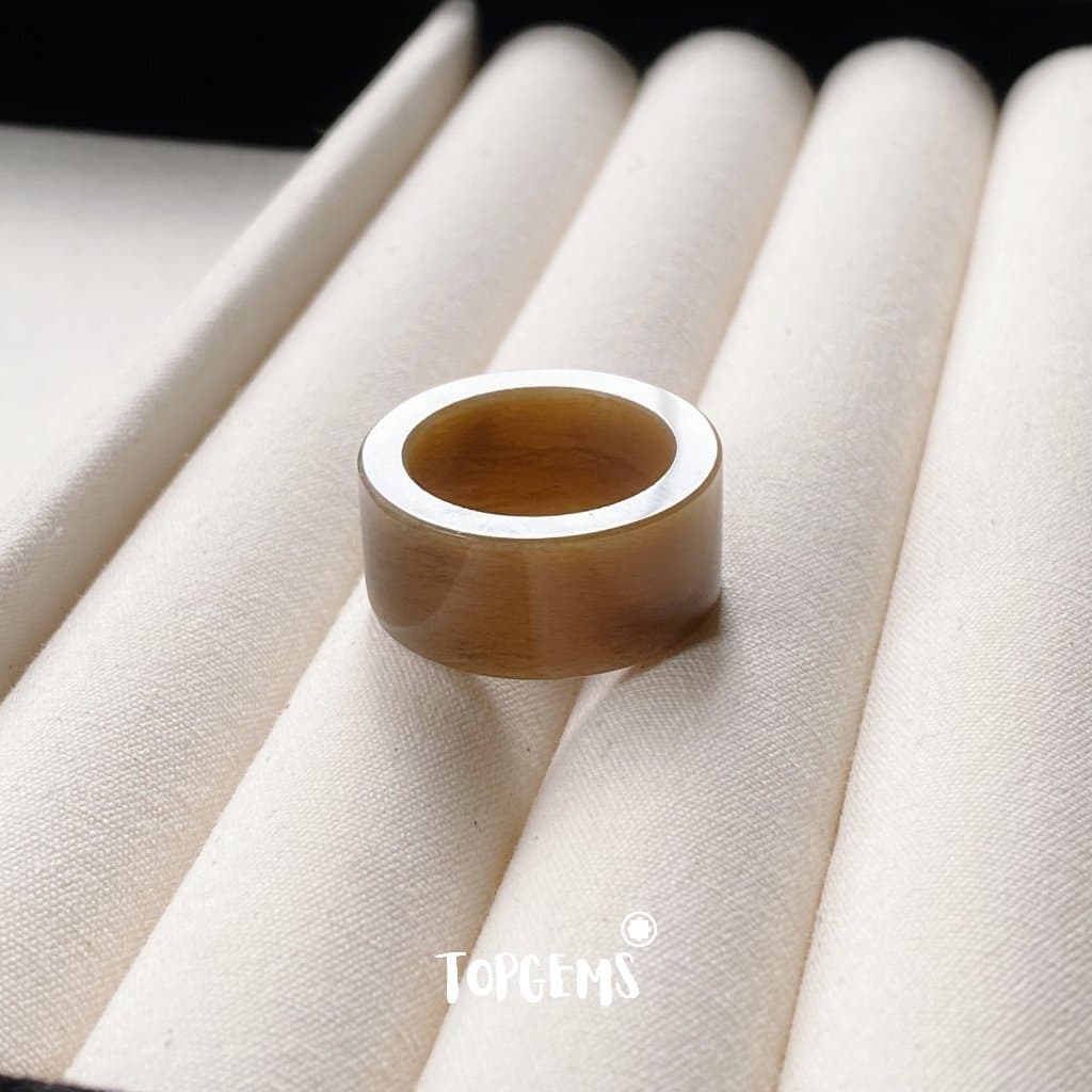 [CÓ KIỂM ĐỊNH] Tổng Hợp Nhẫn Ngọc Hoà Điền Tự Nhiên Nam Nữ Chủng Cao Đẹp TOPGEMS - HOẢ TỐC, TẶNG HỘP YA061 - Ảnh bìa