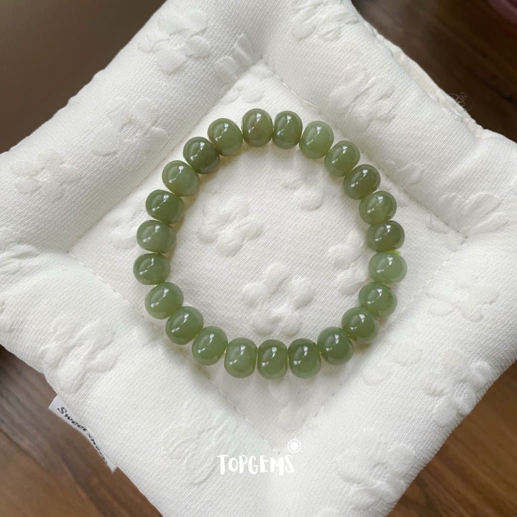 Vòng Tay Chuỗi Ngọc Hoà Điền Tự Nhiên Vòng Nhập Môn 6 li đến 12 li TOPGEMS [SHIP HOẢ TỐC] - TẶNG KÈM HỘP