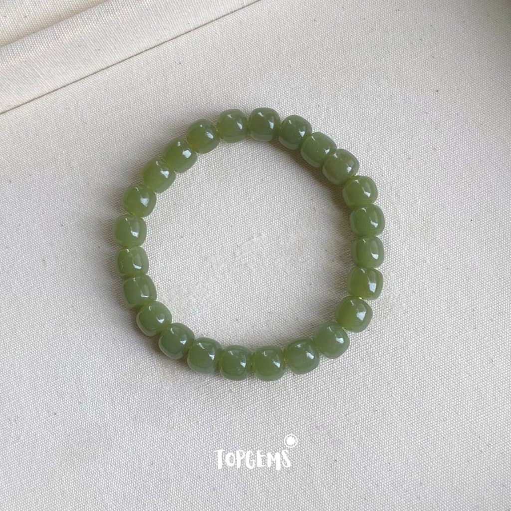 Vòng Tay Chuỗi Ngọc Hoà Điền Tự Nhiên Vòng Nhập Môn 6 li đến 12 li TOPGEMS [SHIP HOẢ TỐC] - TẶNG KÈM HỘP VA155 - Ảnh bìa