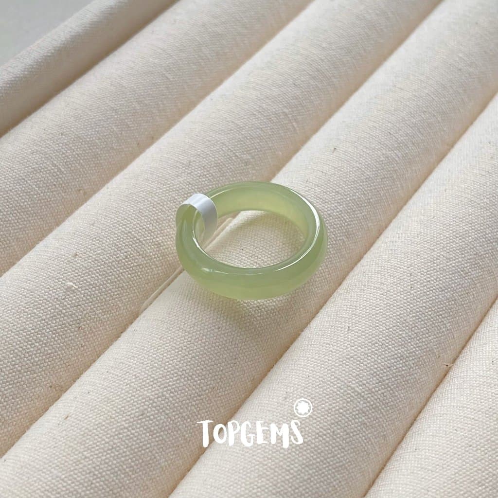 [CÓ KIỂM ĐỊNH] Tổng Hợp Nhẫn Ngọc Hoà Điền Tự Nhiên Nam Nữ Chủng Cao Đẹp TOPGEMS - HOẢ TỐC, TẶNG HỘP