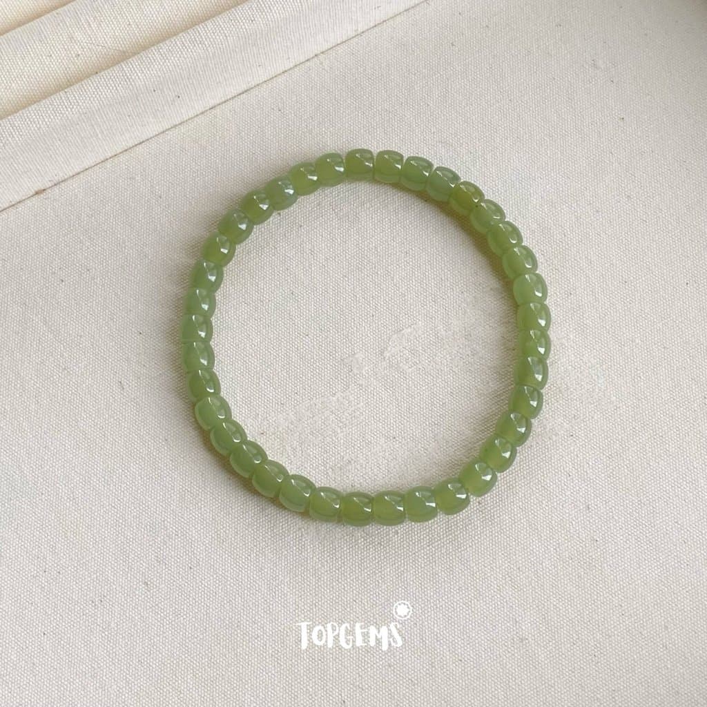 Vòng Tay Chuỗi Ngọc Hoà Điền Tự Nhiên Vòng Nhập Môn 6 li đến 12 li TOPGEMS [SHIP HOẢ TỐC] - TẶNG KÈM HỘP VA093 - Ảnh bìa