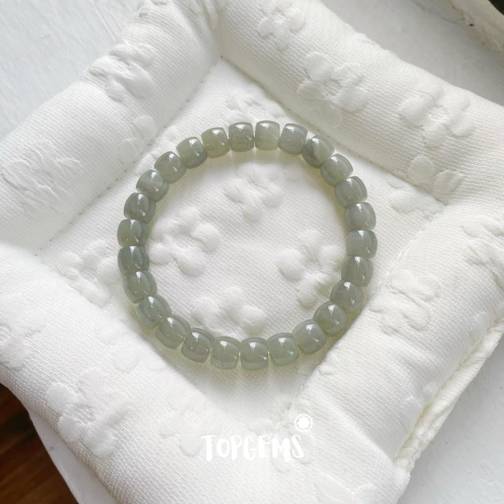 Vòng Tay Ngọc Hoà Điền Tự Nhiên Vòng Nhập Môn Phúc Lợi 6 li đến 12 li TOPGEMS [SHIP HOẢ TỐC] - TẶNG KÈM HỘP V926 - Ảnh bìa