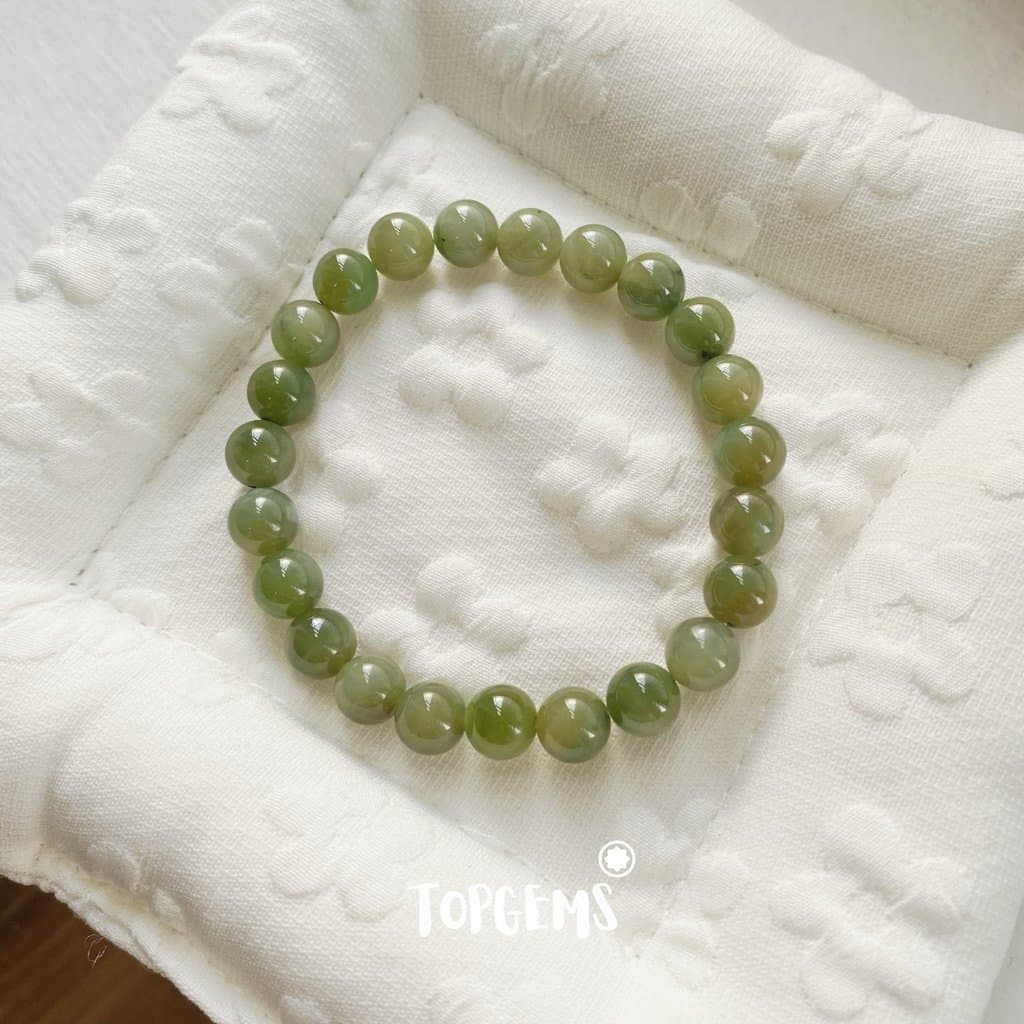 Vòng Tay Chuỗi Ngọc Hoà Điền Tự Nhiên Chủng Hắc Dương Động TOPGEMS, SHIP HOẢ TỐC KÈM HỘP V960 - Ảnh bìa