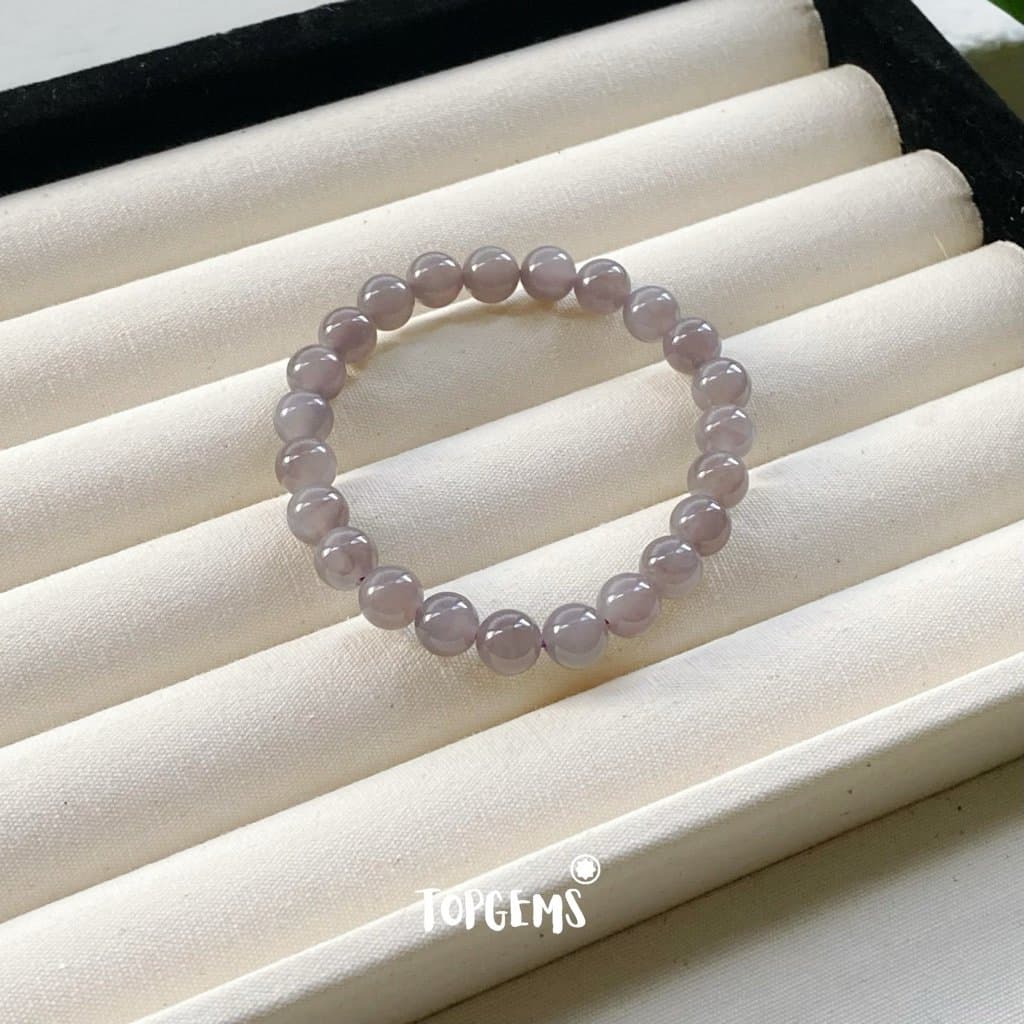 Vòng Chuỗi Ngọc Hoà Điền Yên Tử 8mm Tự Nhiên TOPGEMS - SHIP HOẢ TỐC TẶNG KÈM HỘP VA030 - Ảnh bìa