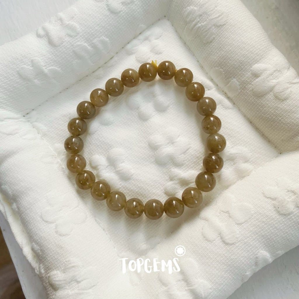 Vòng Tay Ngọc Hoà Điền Tự Nhiên Vòng Nhập Môn Phúc Lợi 6 li đến 12 li TOPGEMS [SHIP HOẢ TỐC] - TẶNG KÈM HỘP V908 - Ảnh bìa