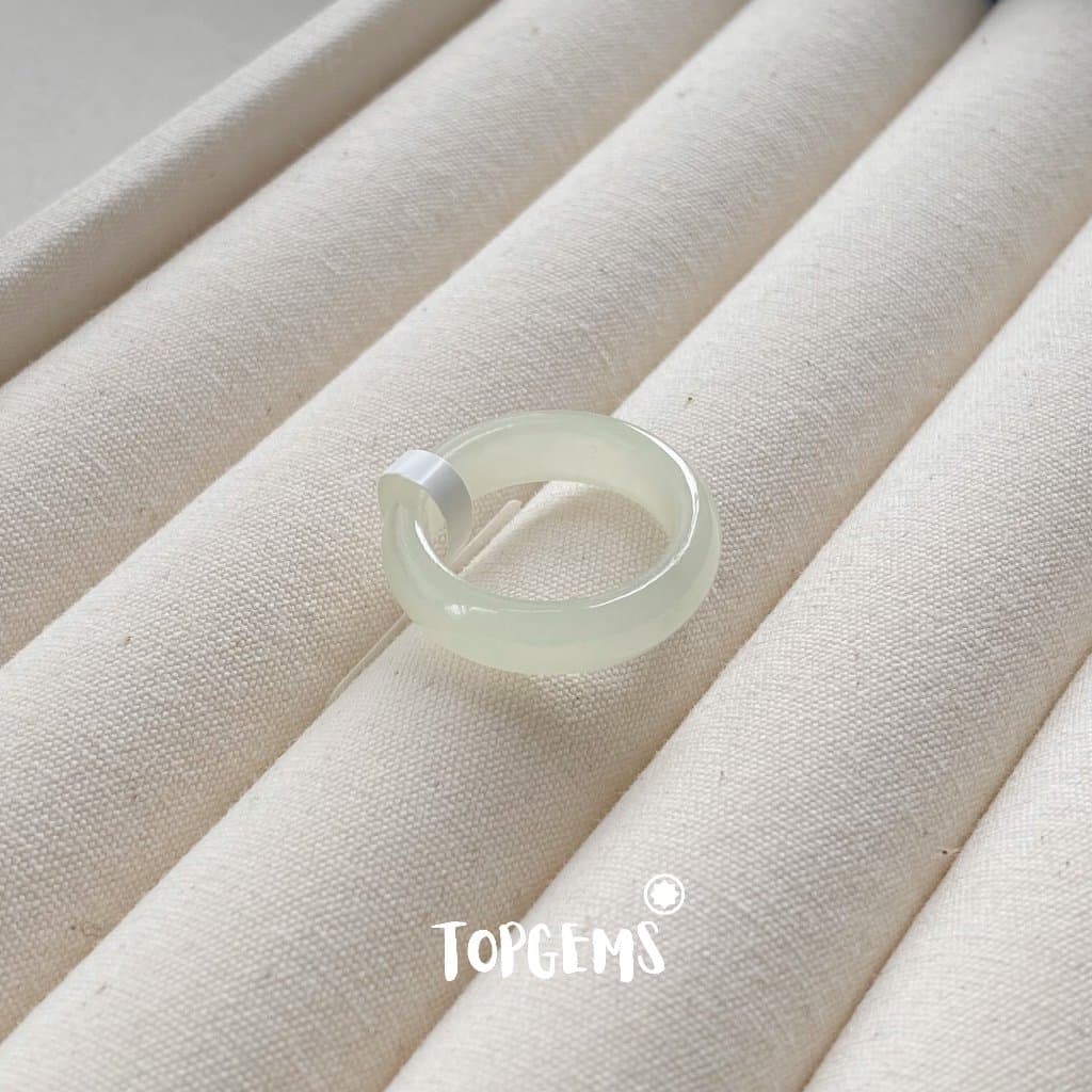 [CÓ KIỂM ĐỊNH] Tổng Hợp Nhẫn Ngọc Hoà Điền Tự Nhiên Nam Nữ Chủng Cao Đẹp TOPGEMS - HOẢ TỐC, TẶNG HỘP YA106 - Ảnh bìa