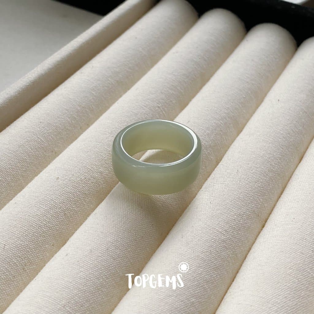 Tổng Hợp Nhẫn Ngọc Hòa Điền Tự Nhiên Dòng Cao Cấp Chột Mảnh Chột Dày - Chọn Mẫu Theo Mệnh & Sở Thích YA028 - Ảnh bìa