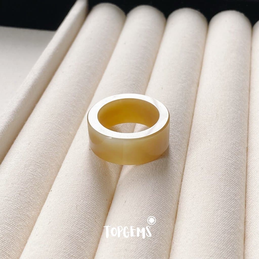 [CÓ KIỂM ĐỊNH] Tổng Hợp Nhẫn Ngọc Hoà Điền Tự Nhiên Nam Nữ Chủng Cao Đẹp TOPGEMS - HOẢ TỐC, TẶNG HỘP YA089 - Ảnh bìa