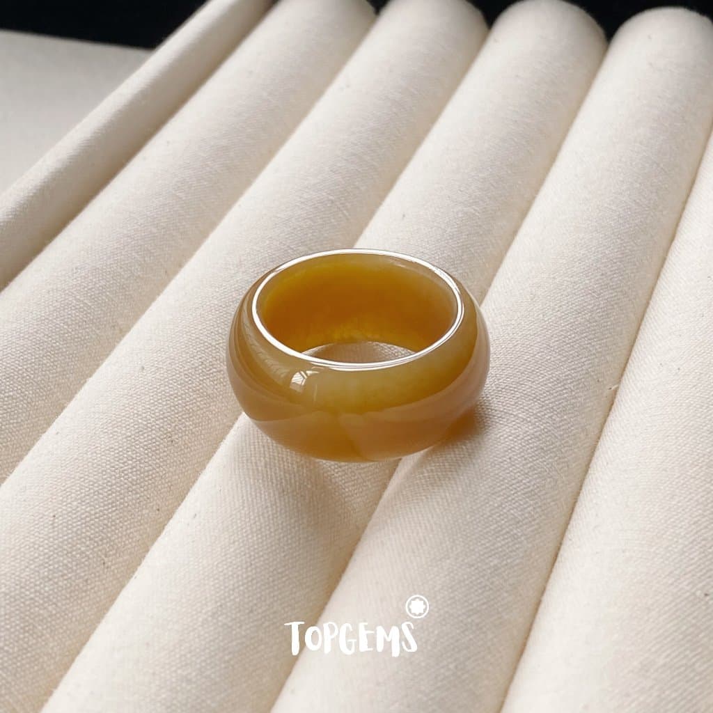 [CÓ KIỂM ĐỊNH] Tổng Hợp Nhẫn Ngọc Hoà Điền Tự Nhiên Nam Nữ Chủng Cao Đẹp TOPGEMS - HOẢ TỐC, TẶNG HỘP YA081 - Ảnh bìa