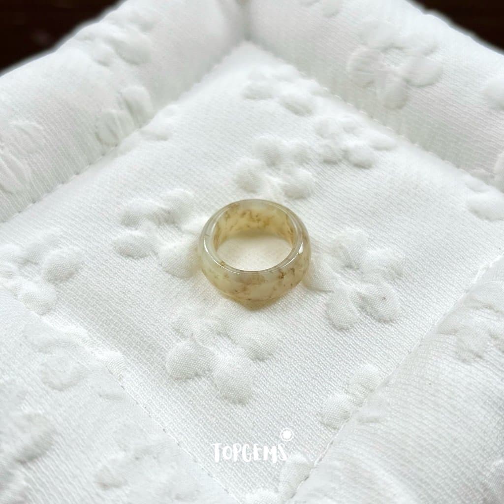 [TẶNG KÈM HỘP] Tổng Hợp Nhẫn Ngọc Hòa Điền Tự Nhiên Phong Thủy May Mắn - Chọn Mẫu Theo Mệnh & Sở Thích Y681 - Ảnh bìa