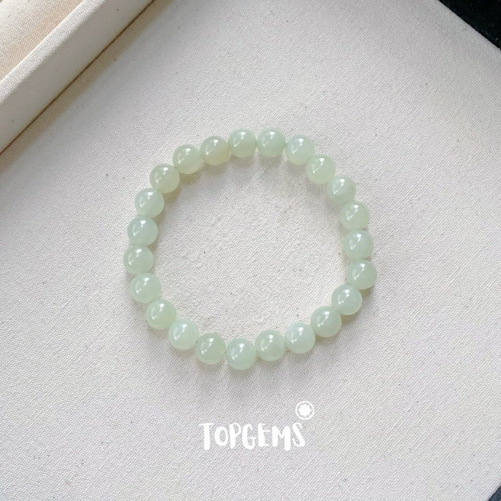 [HOẢ TỐC - TẶNG HỘP] Vòng Tay Chuỗi Ngọc Hoà Điền Tự Nhiên Vòng Nhập Môn Size 6mm đến 12mm TOPGEMS VA321 - Ảnh bìa