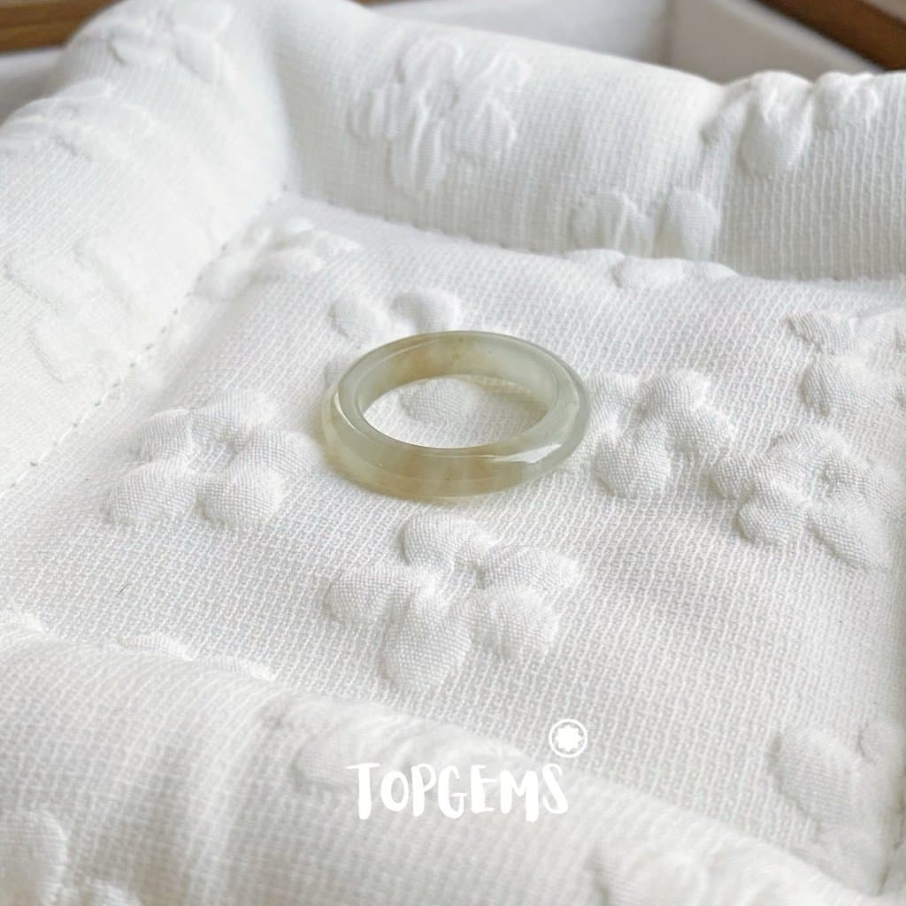 [TẶNG KÈM HỘP] Tổng Hợp Nhẫn Ngọc Hòa Điền Tự Nhiên Phong Thủy May Mắn - Chọn Mẫu Theo Mệnh & Sở Thích Y881 - Ảnh bìa