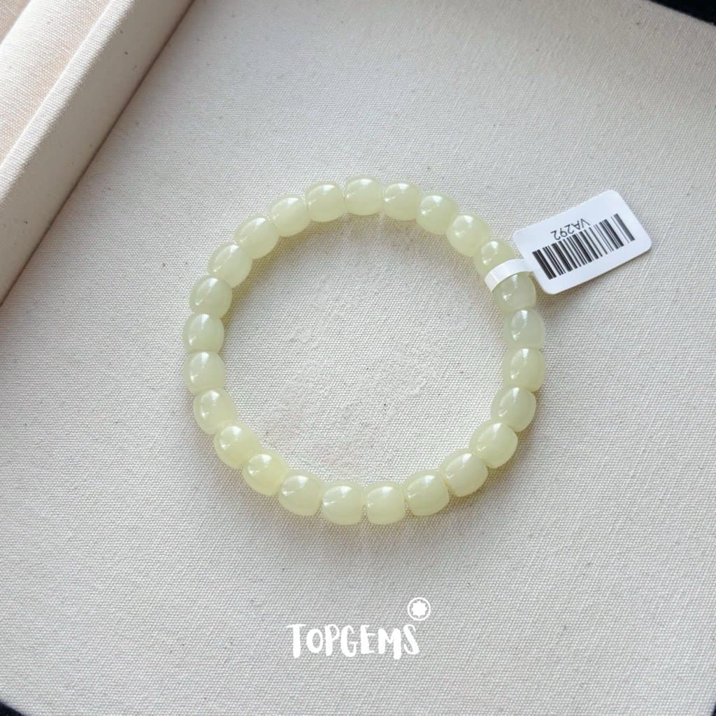 [HOẢ TỐC - TẶNG HỘP] Vòng Tay Chuỗi Ngọc Hoà Điền Tự Nhiên Nhập Môn Size 6mm - 12mm TOPGEMS VA292 - Ảnh bìa