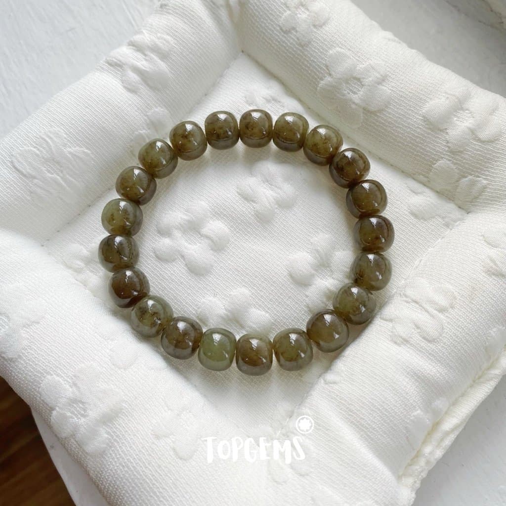 Vòng Tay Ngọc Hoà Điền Tự Nhiên Vòng Nhập Môn Phúc Lợi 6 li đến 12 li TOPGEMS [SHIP HOẢ TỐC] - TẶNG KÈM HỘP V930 - Ảnh bìa