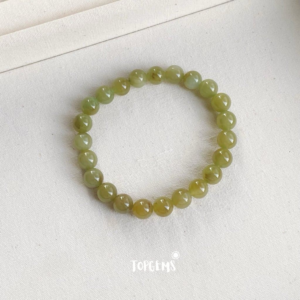 Vòng Chuỗi Mật Ngọc Hoà Điền Tự Nhiên 6 Li Màu Mật Ombre Chuyển Màu TOPGEMS - [SHIP HOẢ TỐC] V935 - Ảnh bìa