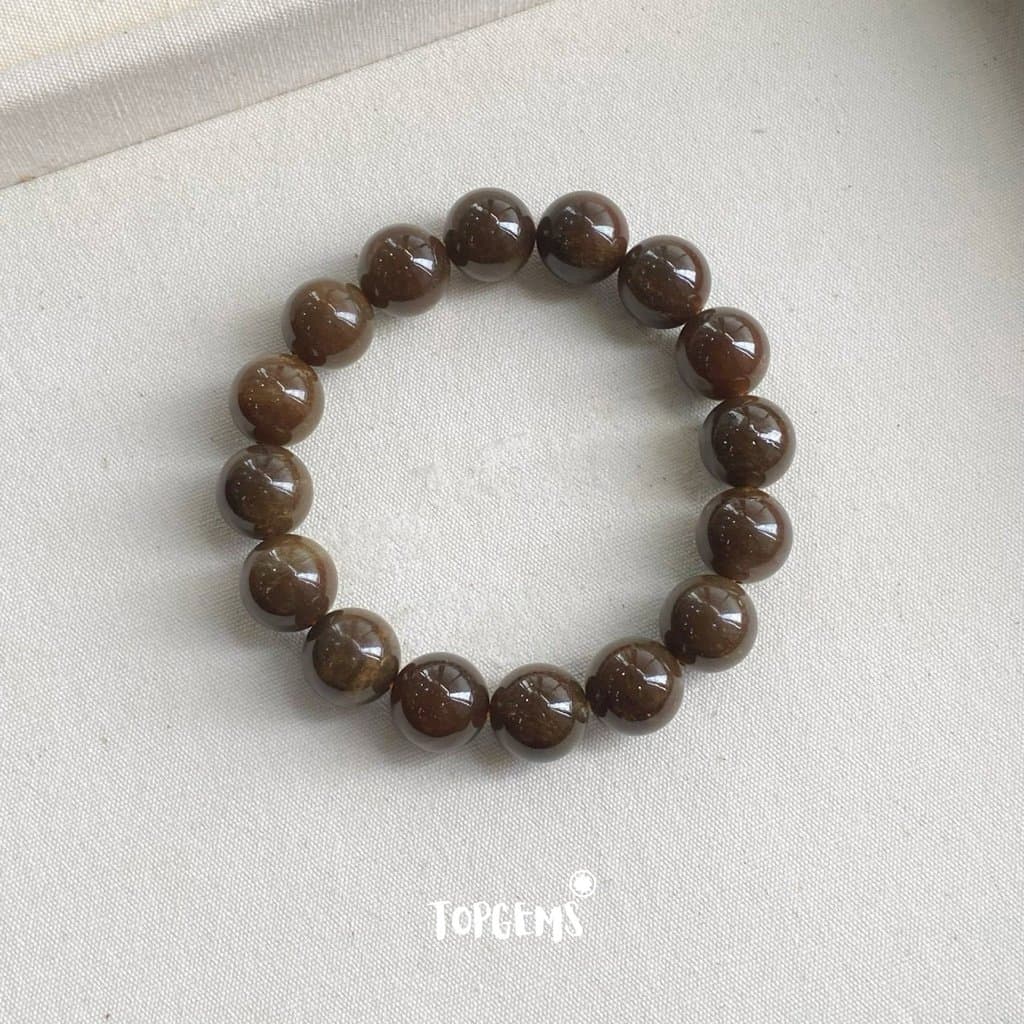 Vòng Tay Chuỗi Mật Ngọc Hoà Điền Tự Nhiên 12 Li TOPGEMS - Vòng Tay Chuỗi Ngọc Nam Nữ Đều Đeo Được - SHIP HOẢ TỐC CÓ HỘP VA116 - Ảnh bìa