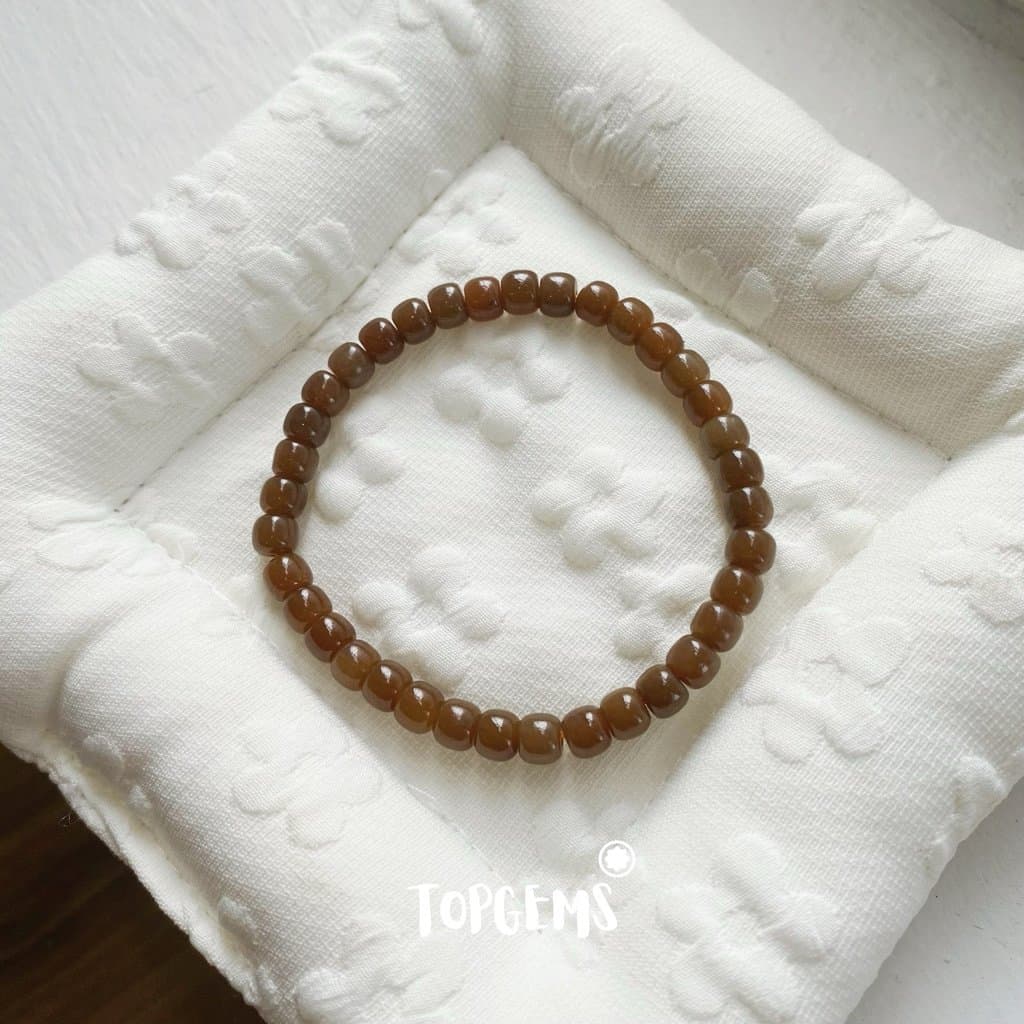 Vòng Tay Ngọc Hoà Điền Tự Nhiên Vòng Nhập Môn Phúc Lợi 6 li đến 12 li TOPGEMS [SHIP HOẢ TỐC] - TẶNG KÈM HỘP V898 - Ảnh bìa