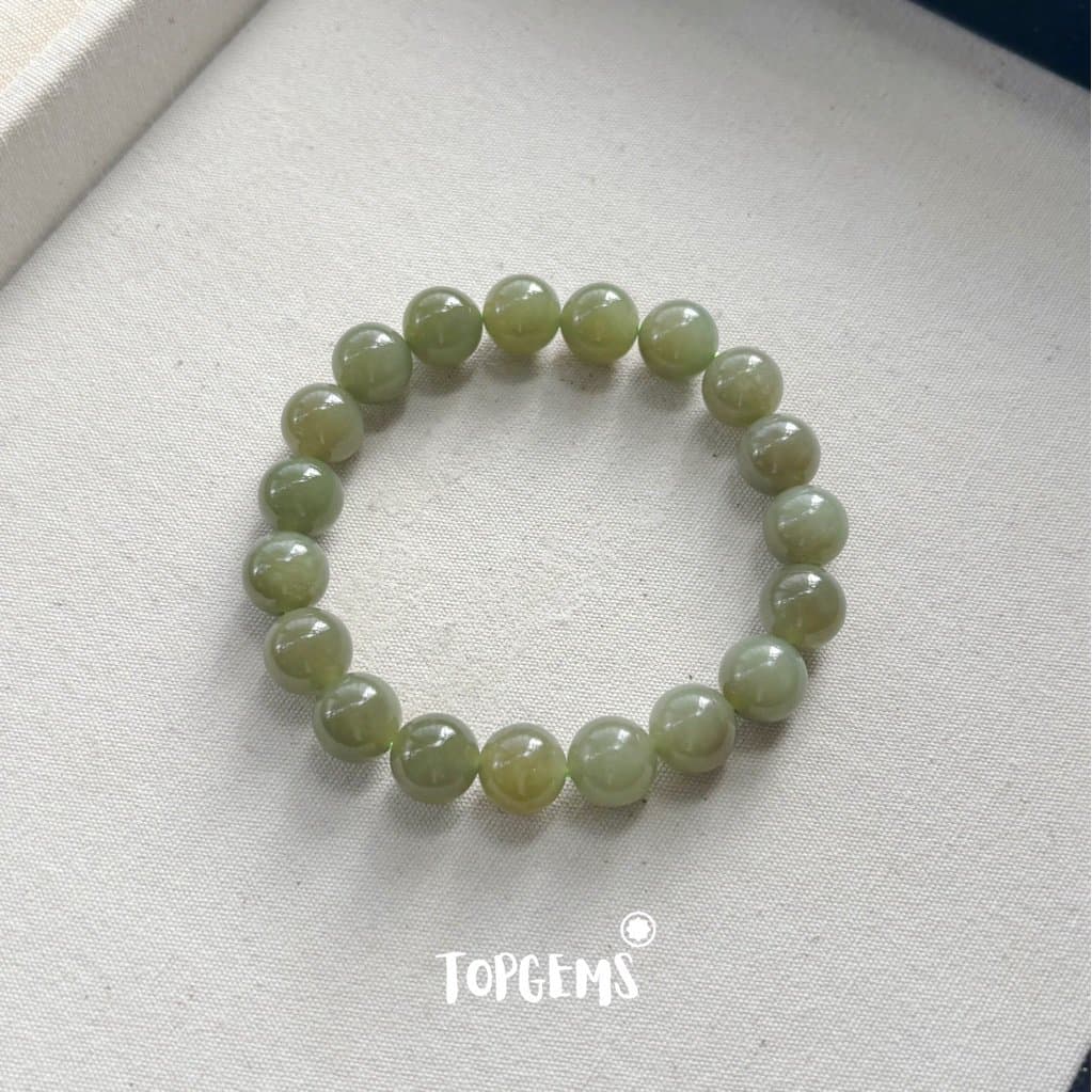 [HOẢ TỐC - TẶNG HỘP] Tổng Hợp Vòng Tay Chuỗi Ngọc Hoà Điền Tự Nhiên Size 6mm - 12mm TOPGEMS