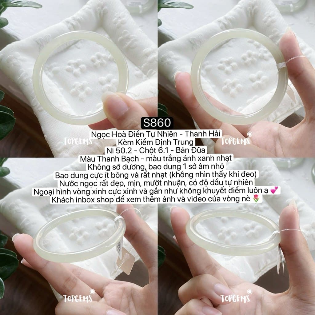 Tổng Hợp Vòng Bản Ngọc Hoà Điền Tự Nhiên Hàng Đẹp TOPGEMS Vòng Bản Đũa Vòng Bản Hẹ Vòng Dingdang