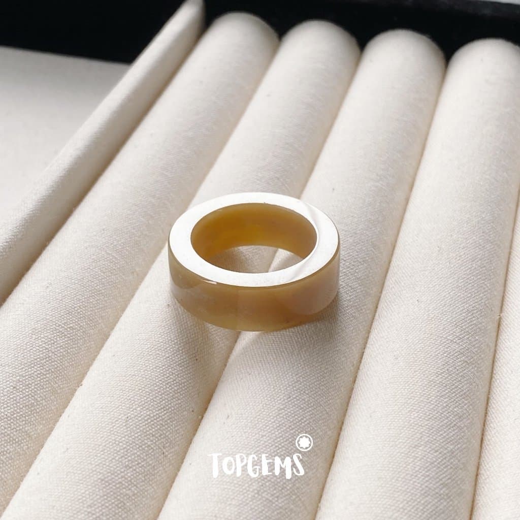 [CÓ KIỂM ĐỊNH] Tổng Hợp Nhẫn Ngọc Hoà Điền Tự Nhiên Nam Nữ Chủng Cao Đẹp TOPGEMS - HOẢ TỐC, TẶNG HỘP YA090 - Ảnh bìa