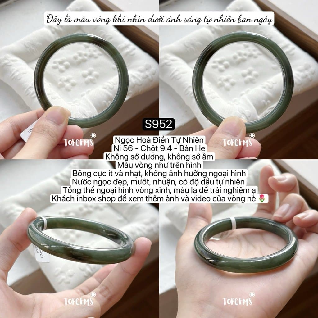 Tổng Hợp Vòng Bản Ngọc Hoà Điền Tự Nhiên Hàng Đẹp TOPGEMS Vòng Bản Đũa Vòng Bản Hẹ Vòng Dingdang