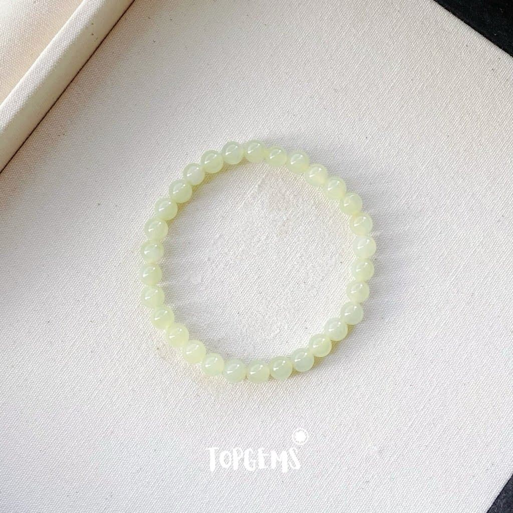 [HOẢ TỐC - TẶNG HỘP] Vòng Tay Chuỗi Ngọc Hoà Điền Tự Nhiên Vòng Nhập Môn Size 6mm đến 12mm TOPGEMS