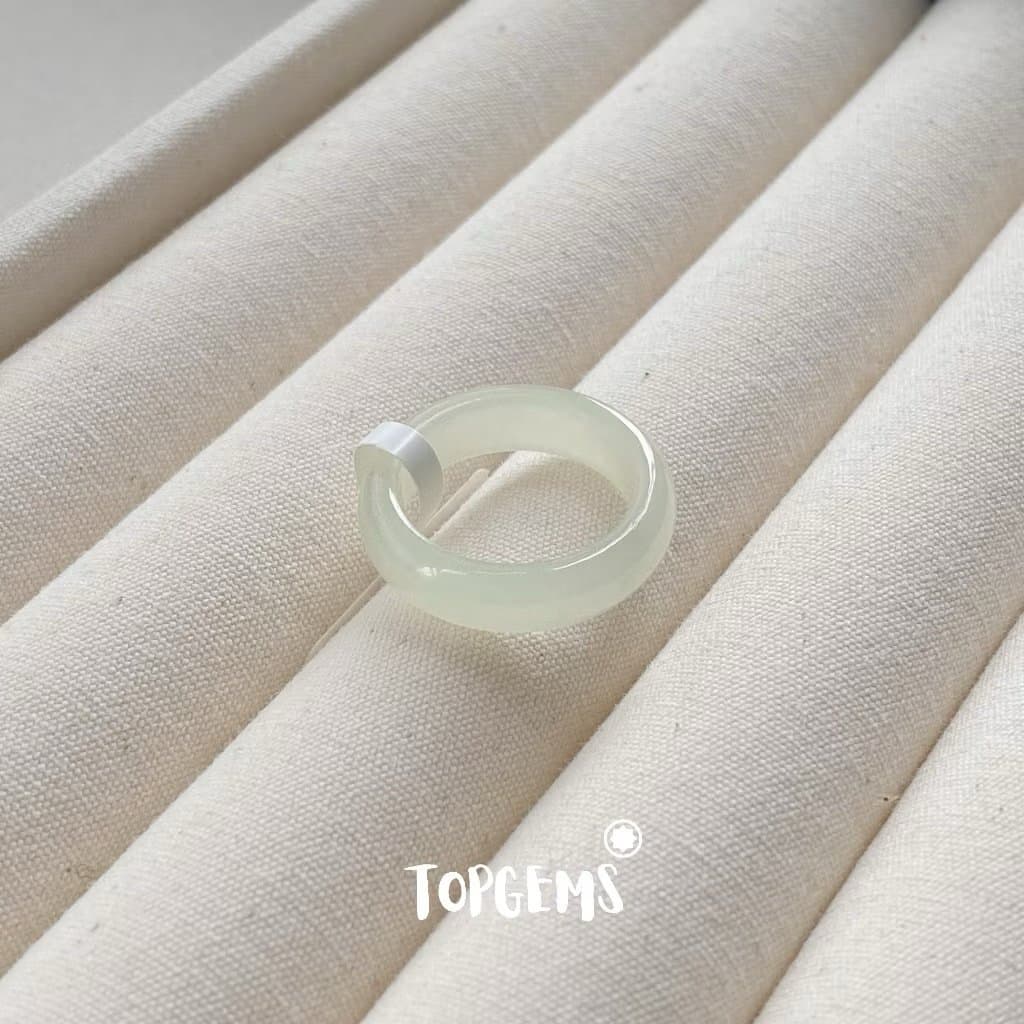 [CÓ KIỂM ĐỊNH] Tổng Hợp Nhẫn Ngọc Hoà Điền Tự Nhiên Nam Nữ Chủng Cao Đẹp TOPGEMS - HOẢ TỐC, TẶNG HỘP YA106 - Ảnh bìa