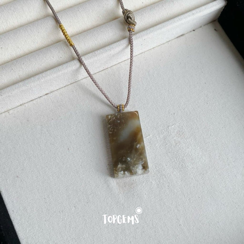 Tổng Hợp Vô Sự Bài Ngọc Hoà Điền Tự Nhiên Hàng Đẹp TOPGEMS Mặt Dây Chuyền Ngọc Hoà Điền Mặt Vòng Cổ Nam Nữ Đều Deo Được