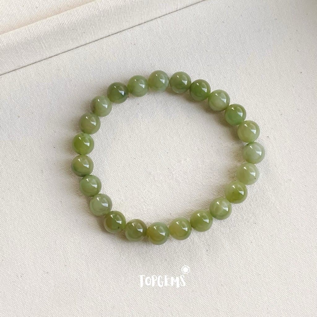 Vòng Tay Chuỗi Ngọc Hoà Điền Tự Nhiên Chủng Hắc Dương Động TOPGEMS, SHIP HOẢ TỐC KÈM HỘP V960 - Ảnh bìa