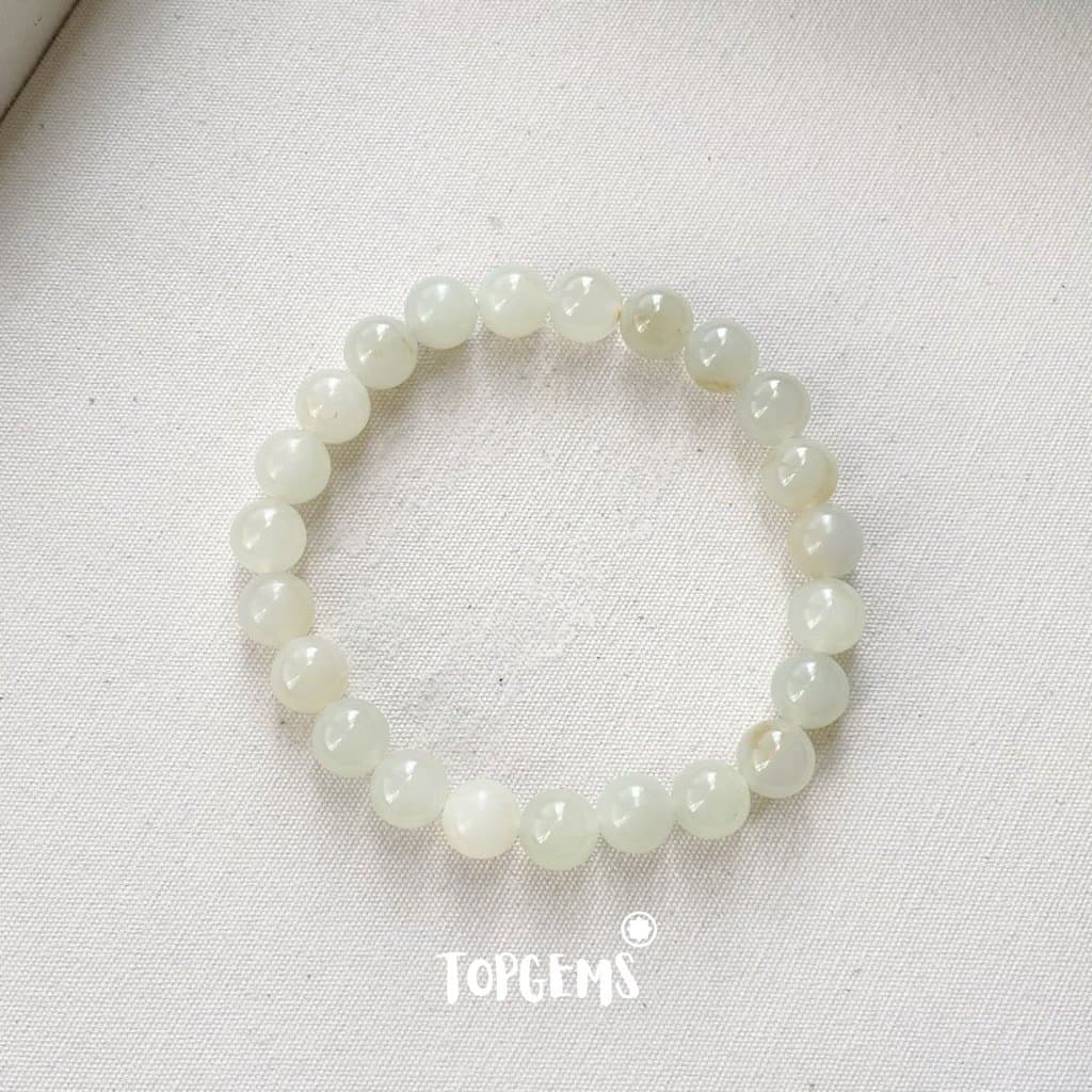 [HOẢ TỐC - TẶNG HỘP] Vòng Tay Chuỗi Ngọc Hoà Điền Tự Nhiên Thanh Hải Thanh Thuỷ 8mm Ngọc Đẹp TOPGEMS VA360 - Ảnh bìa