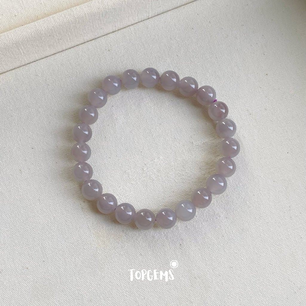 Vòng Chuỗi Ngọc Hoà Điền Yên Tử 8mm Tự Nhiên TOPGEMS - SHIP HOẢ TỐC TẶNG KÈM HỘP VA162 - Ảnh bìa