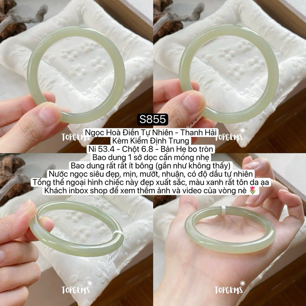 Tổng Hợp Vòng Bản Ngọc Hoà Điền Tự Nhiên Hàng Đẹp TOPGEMS Vòng Bản Đũa Vòng Bản Hẹ Vòng Dingdang