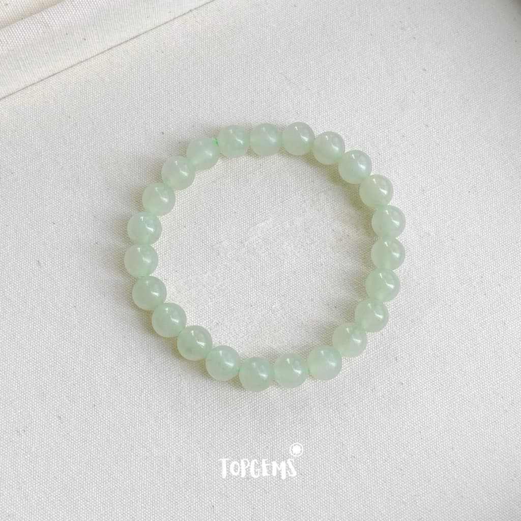 Chuỗi Vòng Tay Ngọc Hoà Điền Tự Nhiên Thanh Hải Thanh Thuỷ 8 Li Nước Ngọc Trong Mướt TOPGEMS - SHIP HOẢ TỐC CÓ TẶNG HỘP VA080 - Ảnh bìa