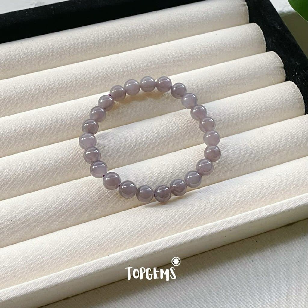Vòng Chuỗi Ngọc Hoà Điền Yên Tử 8mm Tự Nhiên TOPGEMS - SHIP HOẢ TỐC TẶNG KÈM HỘP VA036 - Ảnh bìa