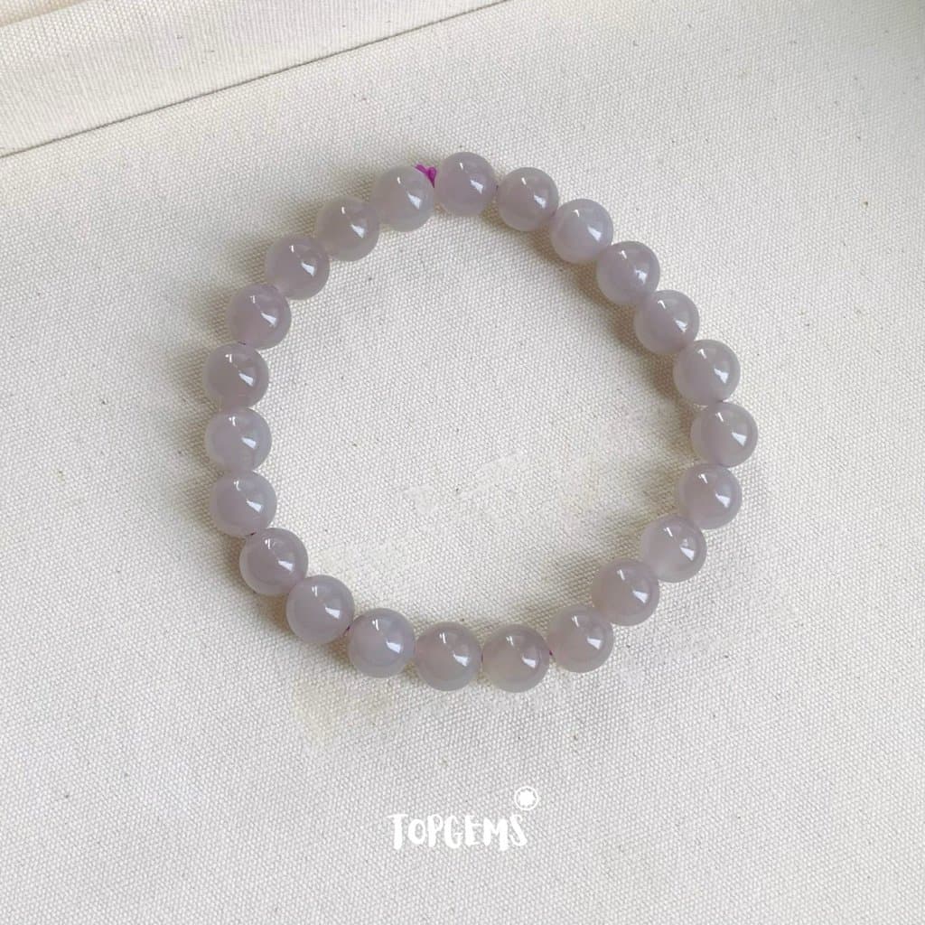 Vòng Chuỗi Ngọc Hoà Điền Yên Tử 8mm Tự Nhiên TOPGEMS - SHIP HOẢ TỐC TẶNG KÈM HỘP VA205 - Ảnh bìa