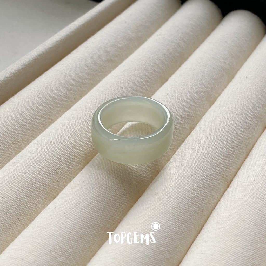 Tổng Hợp Nhẫn Ngọc Hòa Điền Tự Nhiên Dòng Cao Cấp Chột Mảnh Chột Dày - Chọn Mẫu Theo Mệnh & Sở Thích YA025 - Ảnh bìa