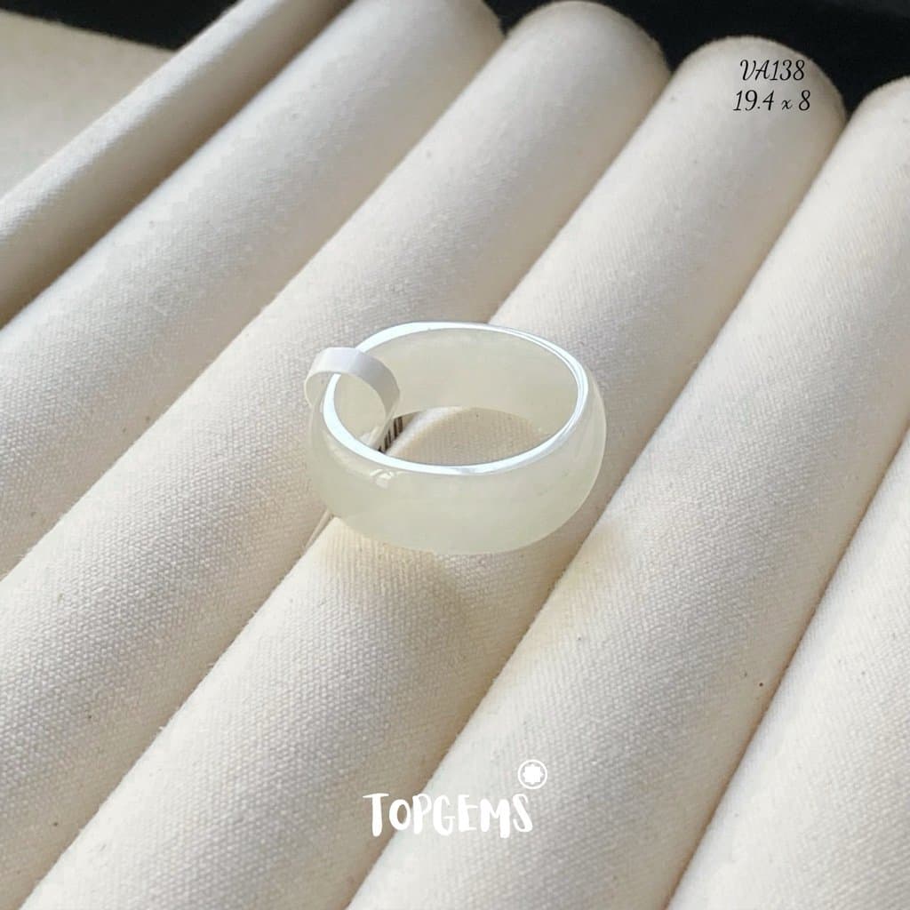 Tổng Hợp Nhẫn Ngọc Hòa Điền Tự Nhiên Phong Thủy May Mắn Dòng Cao Cấp - Chọn Mẫu Theo Mệnh & Sở Thích YA138 - Ảnh bìa