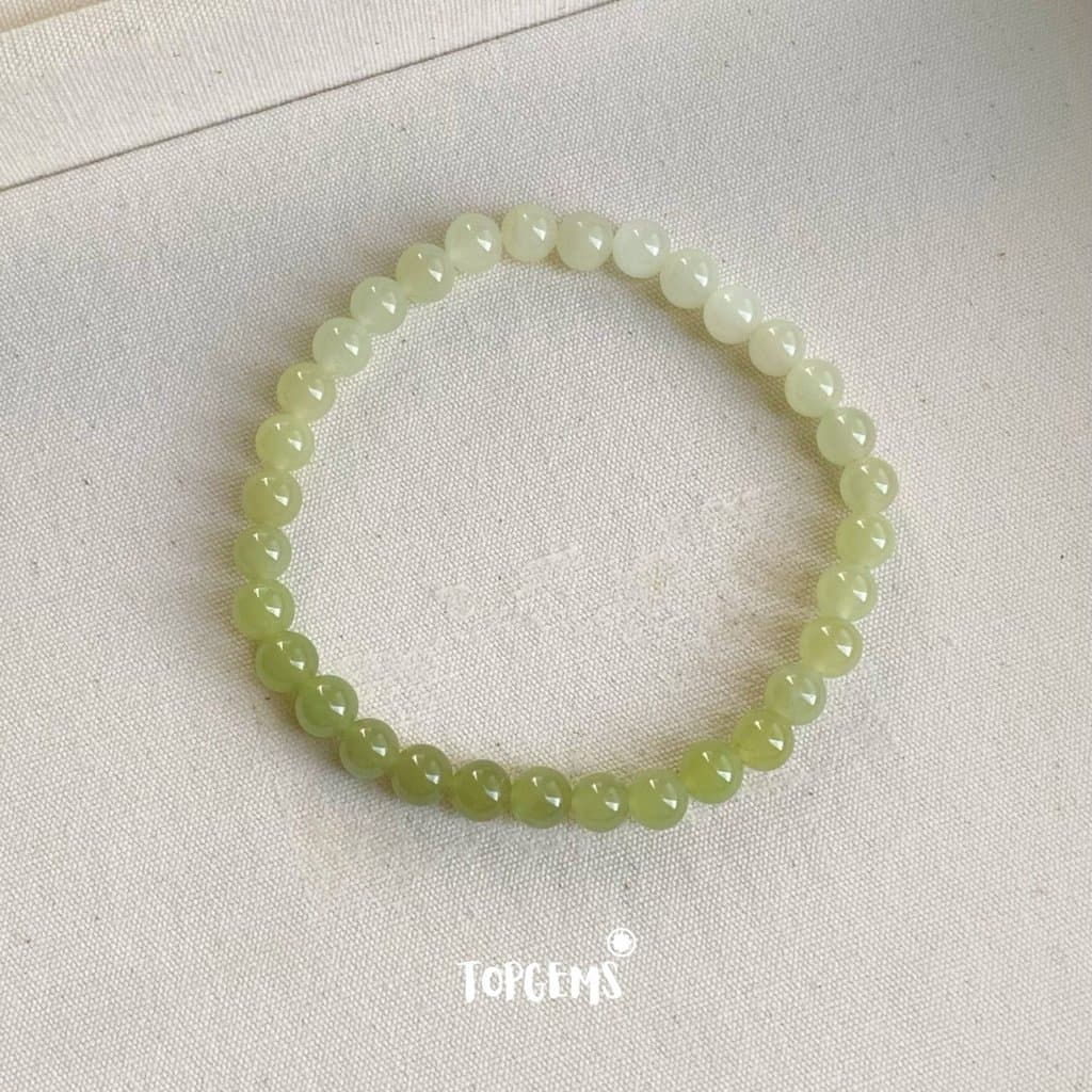 Chuỗi Vòng Tay Ngọc Hoà Điền Tự Nhiên Thanh Hải Thanh Thuỷ 8 Li Nước Ngọc Trong Mướt TOPGEMS - SHIP HOẢ TỐC CÓ TẶNG HỘP VA229 - Ảnh bìa