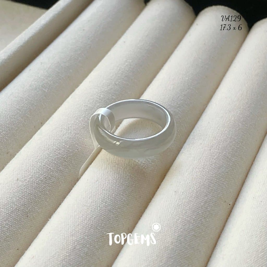 Tổng Hợp Nhẫn Ngọc Hòa Điền Tự Nhiên Phong Thủy May Mắn Dòng Cao Cấp - Chọn Mẫu Theo Mệnh & Sở Thích YA129 - Ảnh bìa