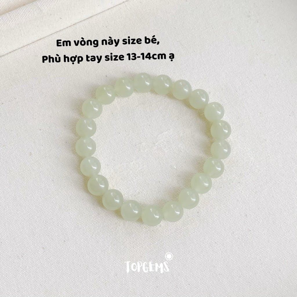 Chuỗi Vòng Tay Ngọc Hoà Điền Tự Nhiên Thanh Hải Thanh Thuỷ 8 Li Nước Ngọc Trong Mướt TOPGEMS - SHIP HOẢ TỐC CÓ TẶNG HỘP VA061 - Ảnh bìa