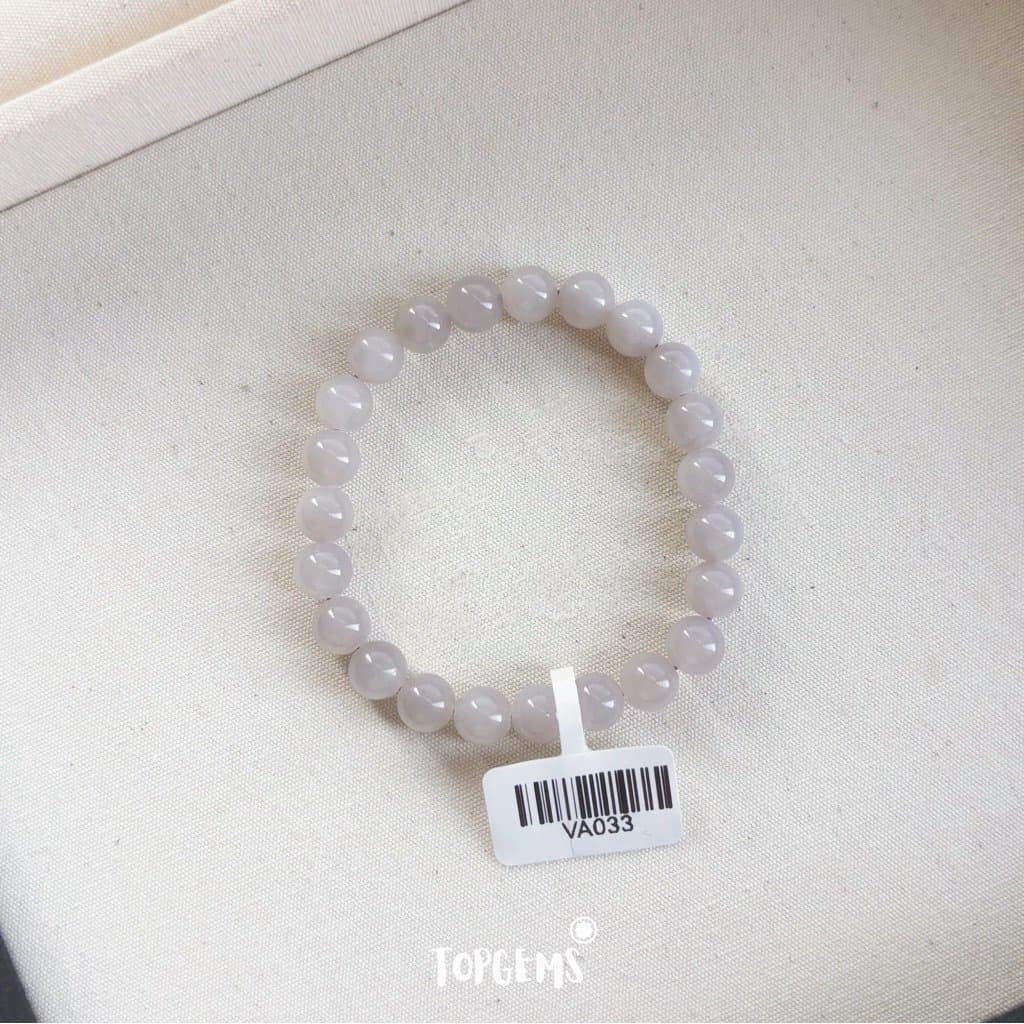 Vòng Chuỗi Ngọc Hoà Điền Yên Tử 8mm Tự Nhiên TOPGEMS - SHIP HOẢ TỐC TẶNG KÈM HỘP VA033 - Ảnh bìa