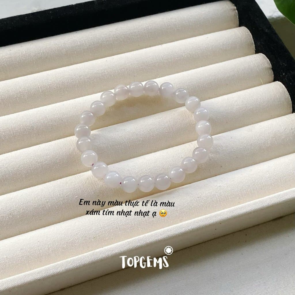 Vòng Chuỗi Ngọc Hoà Điền Yên Tử 8mm Tự Nhiên TOPGEMS - SHIP HOẢ TỐC TẶNG KÈM HỘP