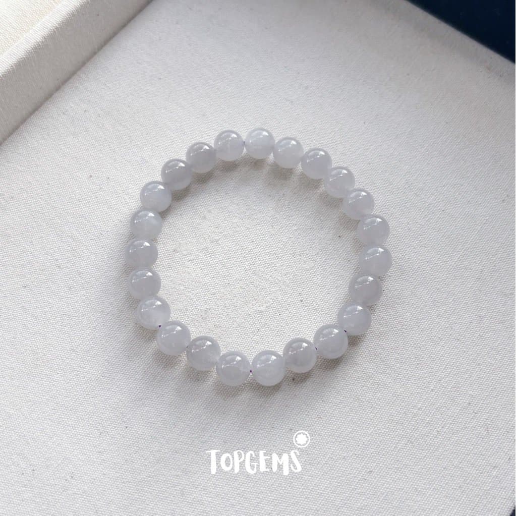 Vòng Chuỗi Ngọc Hoà Điền Yên Tử 8mm Tự Nhiên TOPGEMS - SHIP HOẢ TỐC TẶNG KÈM HỘP VA535 - Ảnh bìa
